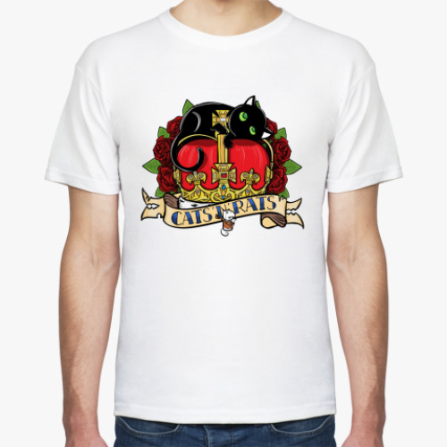 Футболка с принтом Кошки-мышки