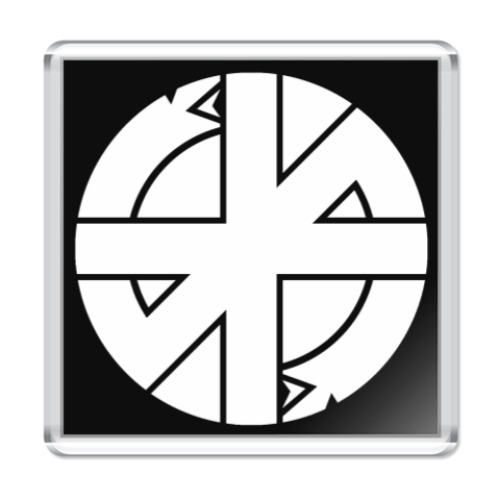 Магнит с принтом Crass 'Symbol'