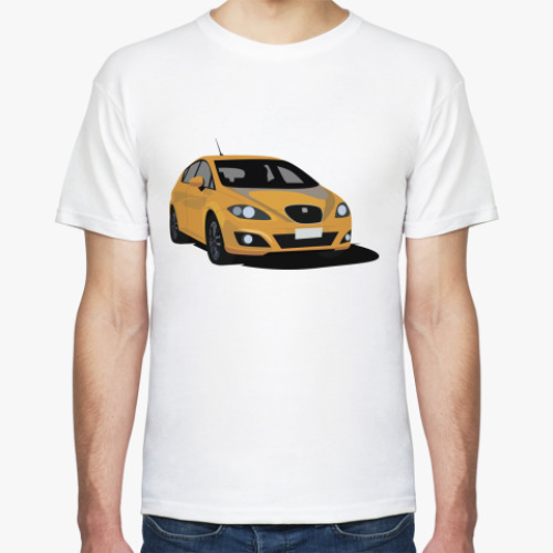 Футболка с принтом Seat Leon