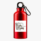 Металлическая бутылка 400 мл UV-DTF