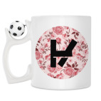 Кружка с футбольным мячиком