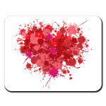 Сердце из брызг краски