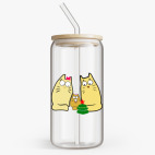 Банка с бамбуковой крышкой