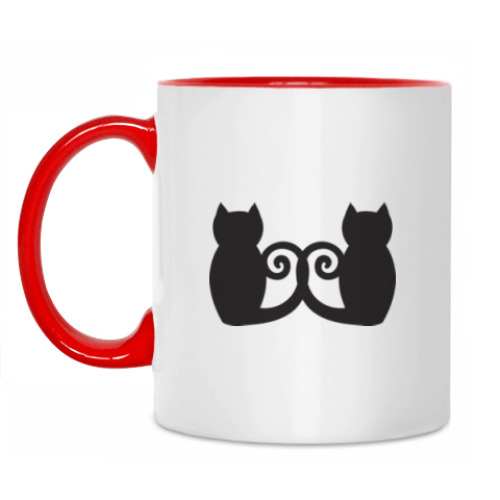 Кружка с принтом Котейкина пара