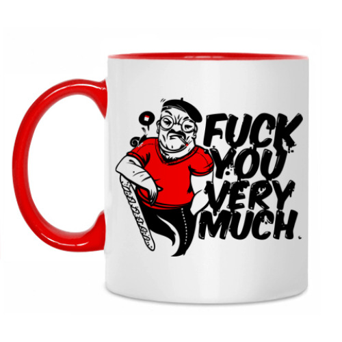 Кружка с принтом Fuck You Very Much