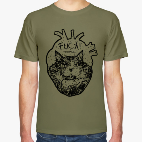 Футболка с принтом Fuck people