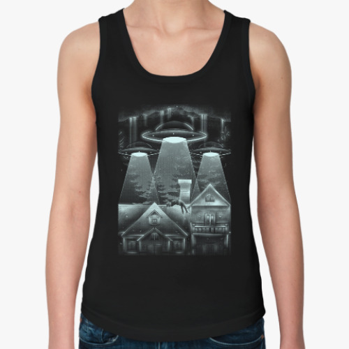 Женская майка с принтом Пришельцы