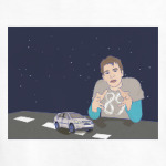 парень за столом-трассой