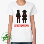 Женская футболка органик