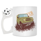 Кружка с футбольным мячиком