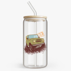 Банка с бамбуковой крышкой