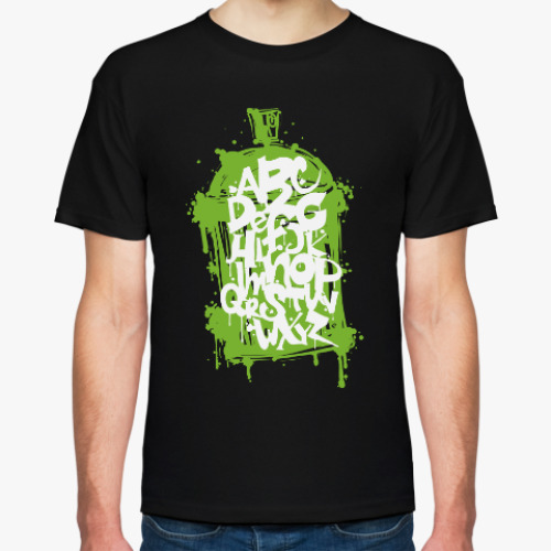 Футболка с принтом Граффити шрифт