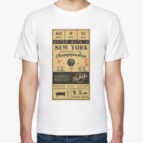 Футболка с принтом Баскетбол