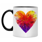 Кружка двухцветная