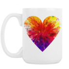 Большая кружка (420 мл) Сердечко