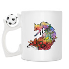 Кружка с футбольным мячиком