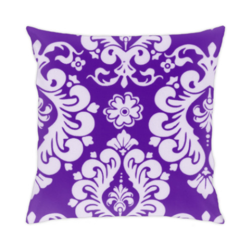 Подушка с принтом Фиолетовое счатье