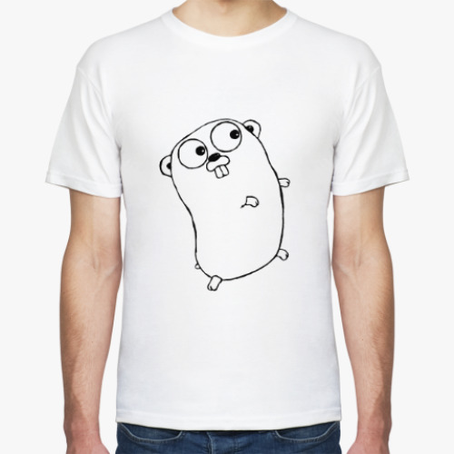 Футболка с принтом Golang