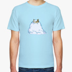 Классическая футболка Снегокот — Пятничный Котик №40