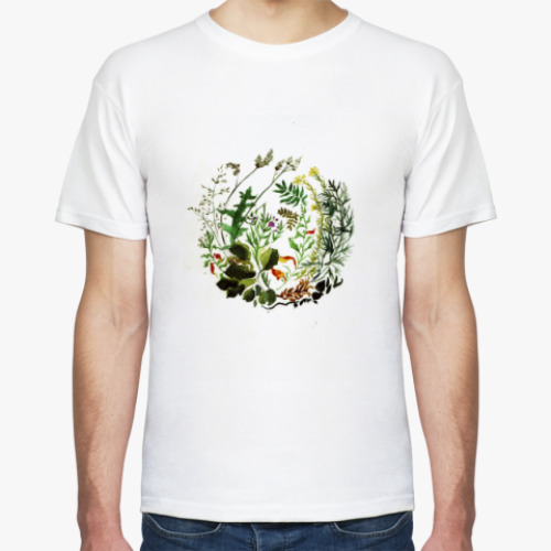Футболка с принтом Мирок растений