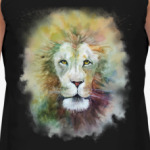 Лев, акварель