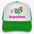 Кепка Trucker, зеленая I Love Kupchino - Я Люблю Купчино