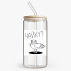 Банка с бамбуковой крышкой