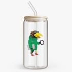 Банка с бамбуковой крышкой