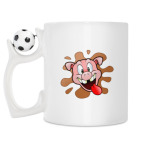 Кружка с футбольным мячиком