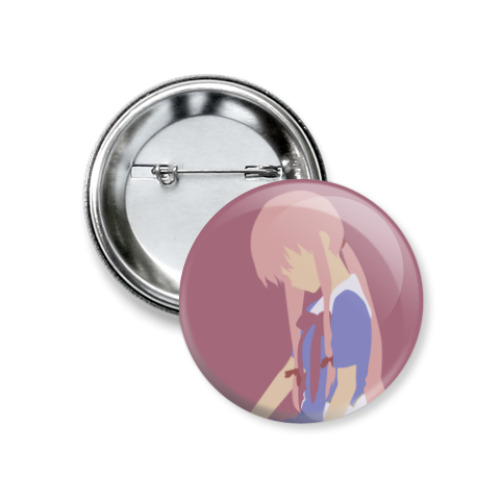 Значок 37мм с принтом Юно Гасай Mirai Nikki The Future Diary