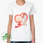 Женская футболка органик