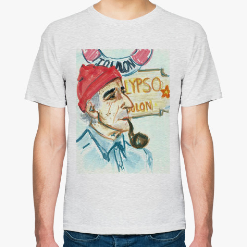 Футболка с принтом Жак-Ив Кусто (Jacques-Yves Cousteau)