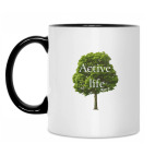 Кружка двухцветная