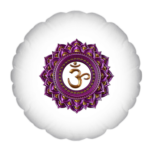 Подушка с принтом Сахасрара чакра