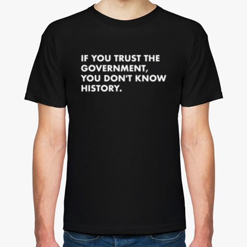 Футболка с принтом Протест Правительство История