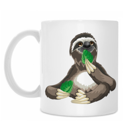 Кружка с принтом Ленивец