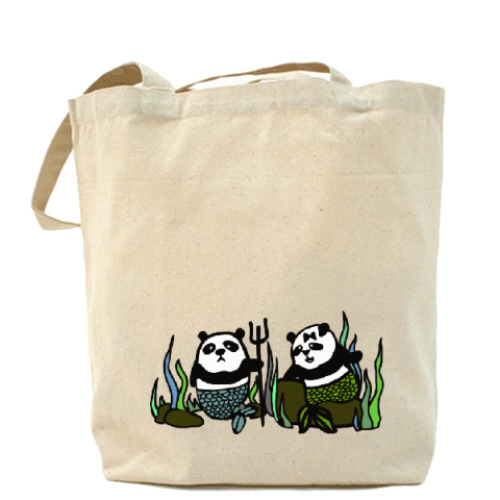 Сумка шоппер с принтом Панда