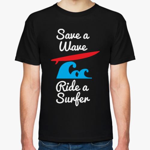 Футболка с принтом Серфинг