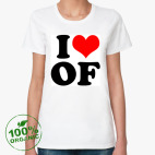 Женская футболка органик