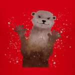 Выдра и брызги