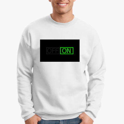 Свитшот с принтом ON / OFF