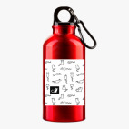 Металлическая бутылка 400 мл UV-DTF