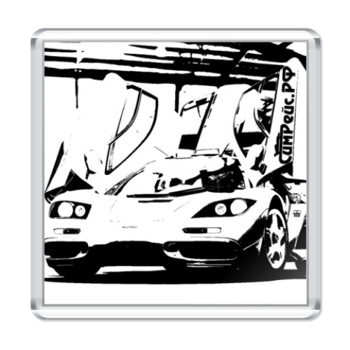 Магнит с принтом  Макларен