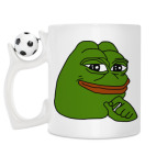 Кружка с футбольным мячиком