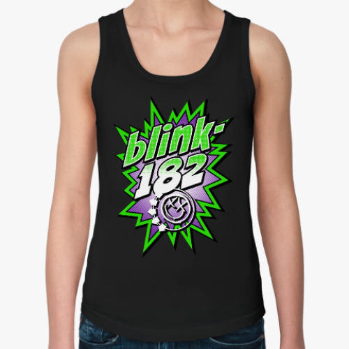 Женская майка с принтом Blink-182