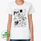 Женская футболка органик