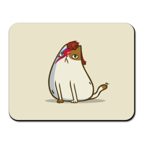 Коврик для мыши с принтом Боуикот — Пятничный Котик №38