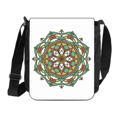 Сумка на плечо (мини-планшет) с принтом Мандала