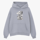 Толстовка худи оверсайз