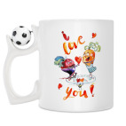 Кружка с футбольным мячиком